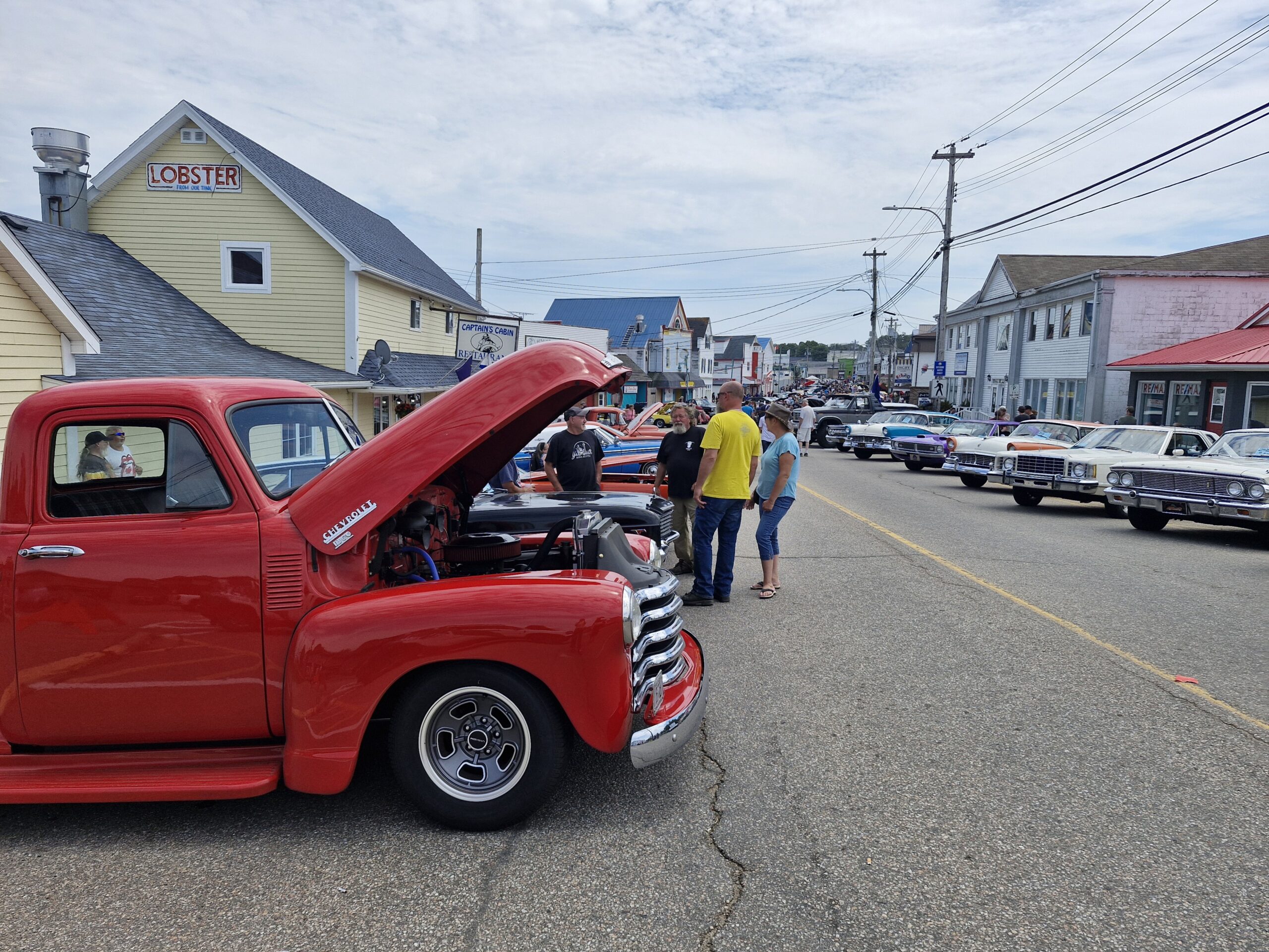 딕비 시내 old cars 전시 모습