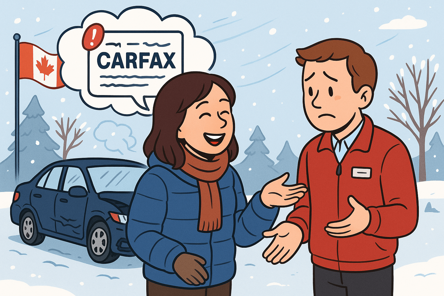 자동차딜로와 카팩스 보여달라고 이야기하고있는 모습