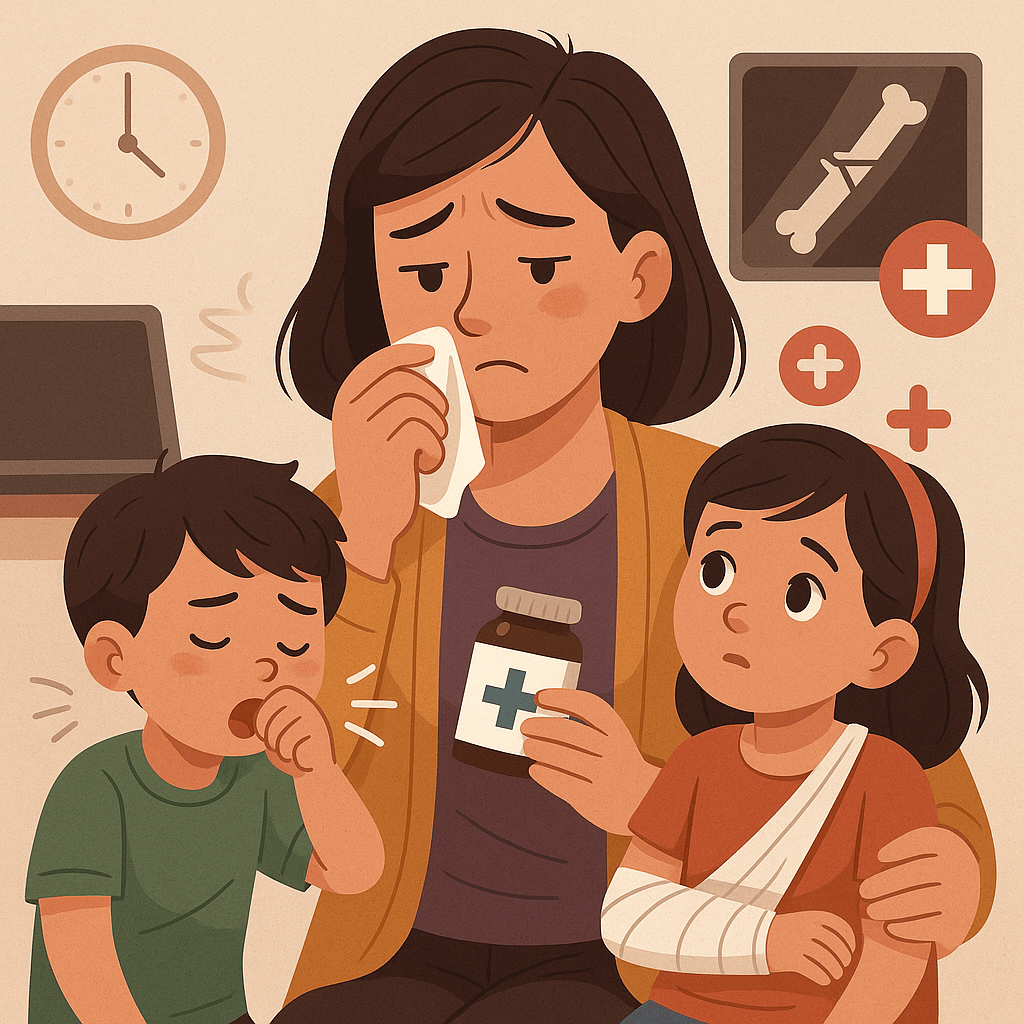 가족이 아픈그림